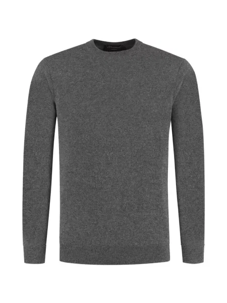 Pulover Doriani Cashmere din cașmir cu decolteu rotund gri