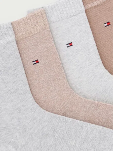 Tommy Hilfiger ponožky dámske s bavlnou béžová