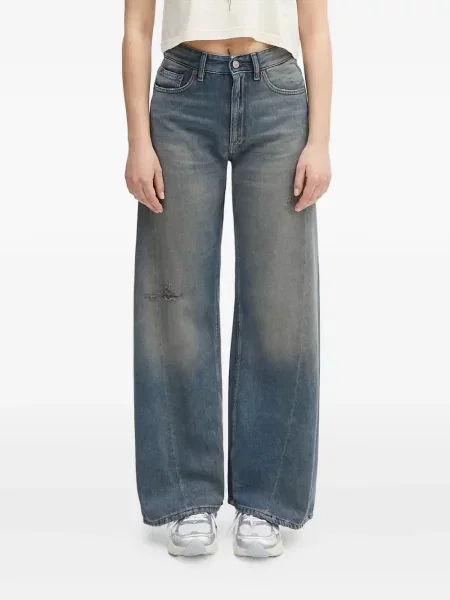 Blugi cu picior larg Mm6 Maison Margiela albastru