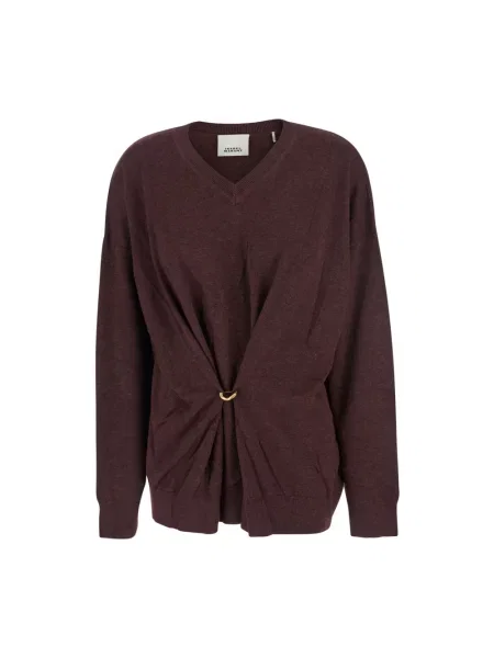 Sweter Isabel Marant wełniany czerwony