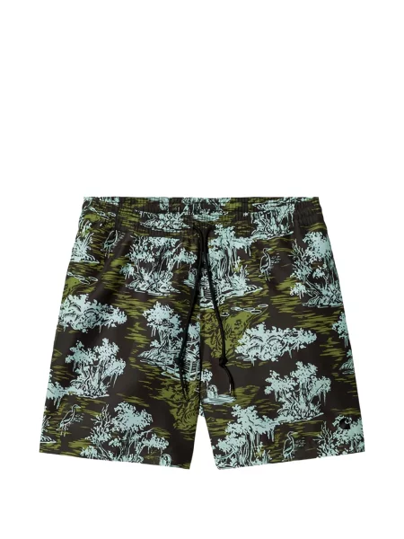 Slip de baie Carhartt Wip cu imagine negru