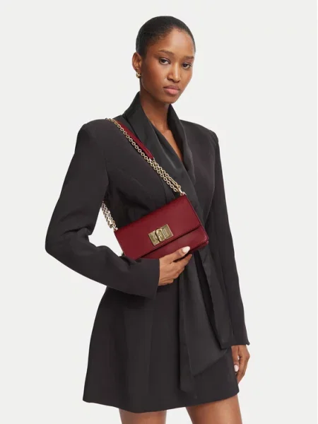 Furla crossbody torba za žene kožna crvena