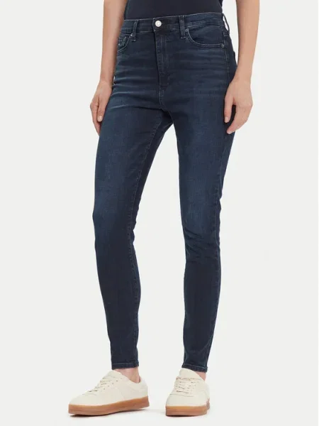 Tommy Jeans Blugi Sylvia Bleumarin Skinny Fit