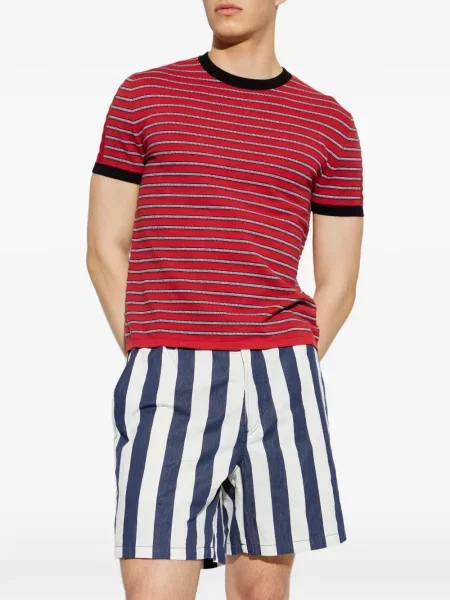 Tricou Versace din jacard roșu
