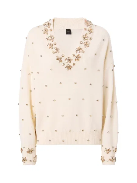 PINKO Svetr PINKO PIGOLIO PULL Maglieria' bílá
