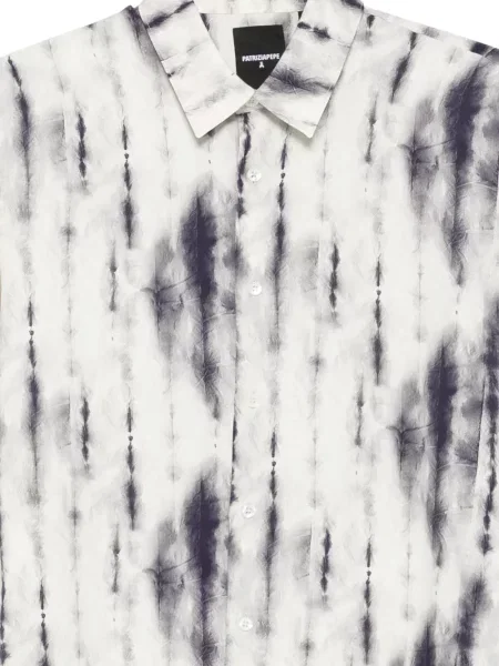Риза Patrizia Pepe с tie-dye ефект връзки бяло