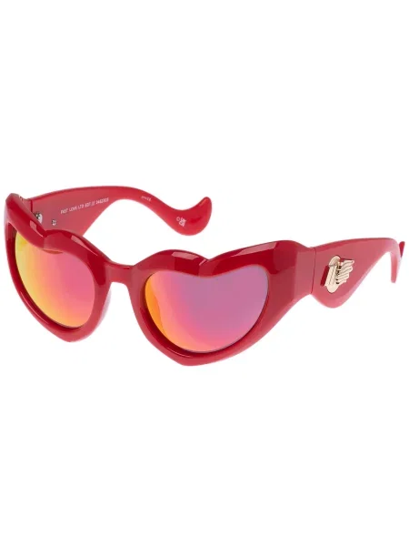 LE SPECS Slnečné okuliare FAST LOVE zlatá / karmínovo červená