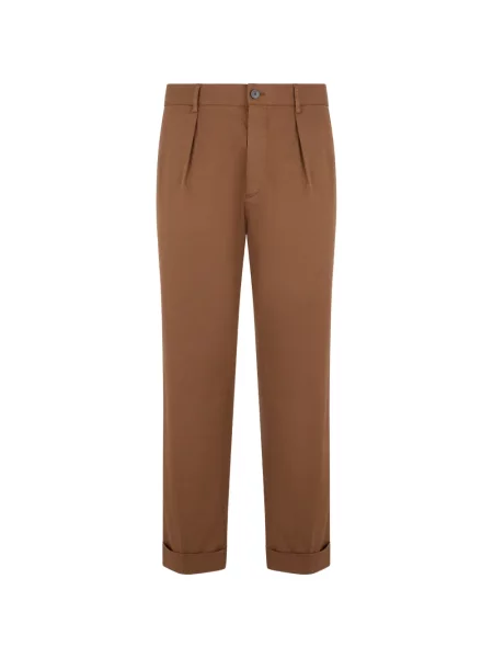 Pantaloni Slowear plisate maro