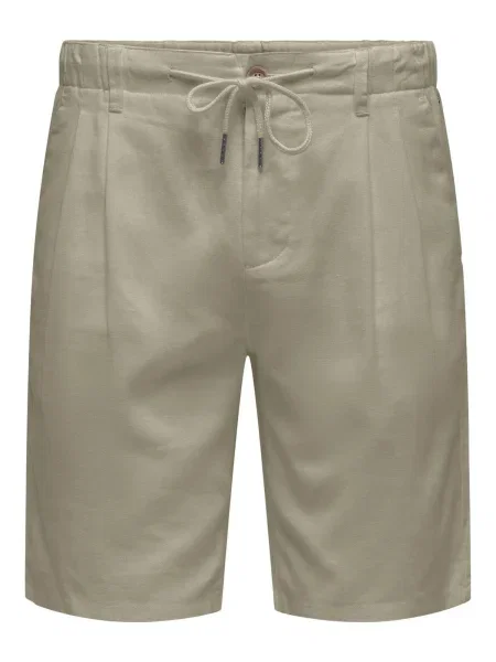 Only & Sons Pantaloni cutați LEO închis bej