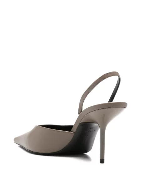 Pantofi cu toc Victoria Beckham slingback gri