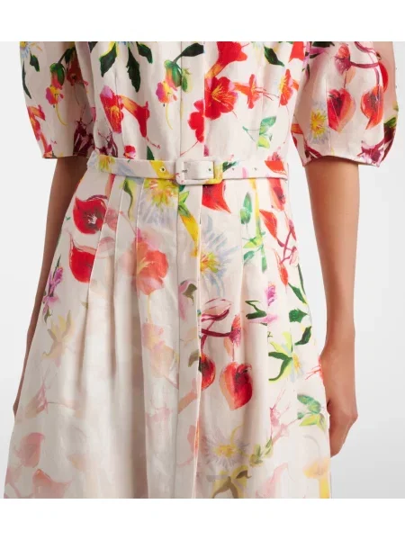 Rochie midi Gabriela Hearst de in cu model floral