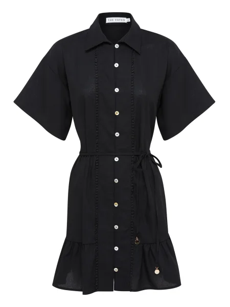 The Fated Rochie SOL SHIRT' negru