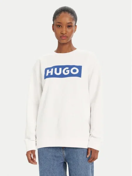 Hanorac Hugo clasic alb