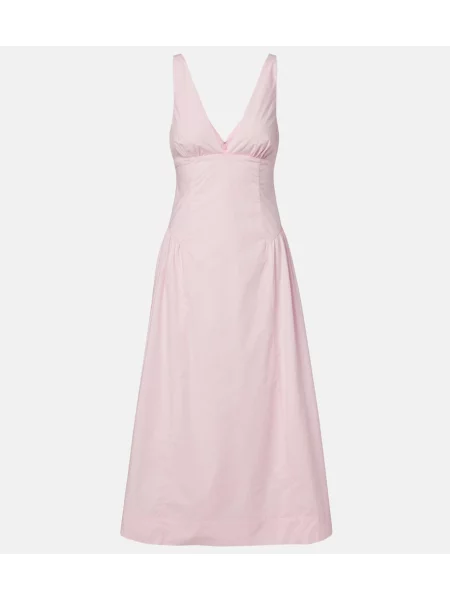 Rochie midi Posse din poplin roz