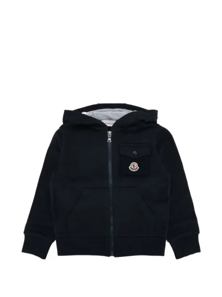 Bluza z kapturem dziecięca Moncler Enfant niebieska