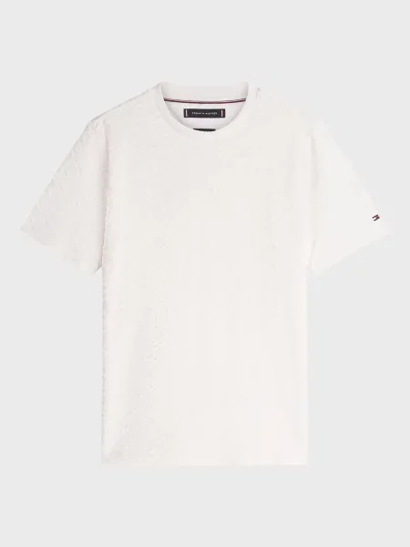 Жакардова футболка Tommy Hilfiger біла