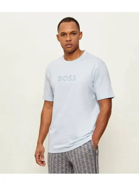 BOSS GREEN Tricou TS_Terrace albastru