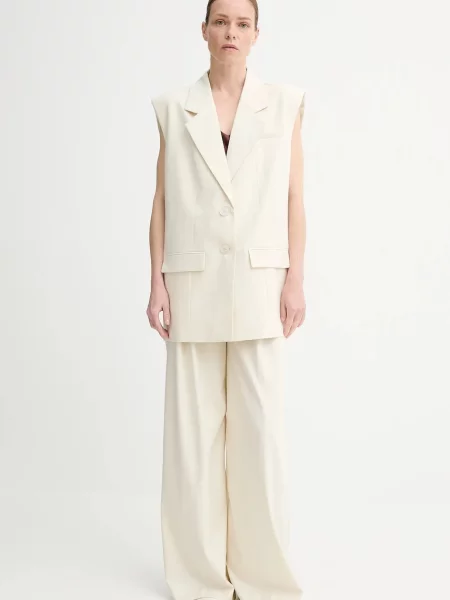 Безрукавка Gestuz однобортна бежевий