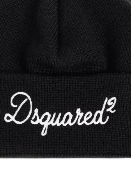 Hímzett sapka Dsquared2 fekete
