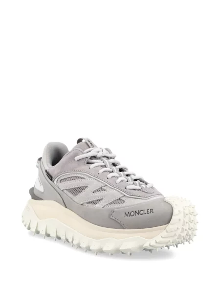 Sneakerși Moncler din piele gri