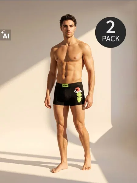 Sinsay boxerky Grinch 2 pack vícebarevná