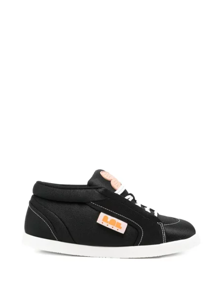 Sneakerși Pdf cu șireturi din dantelă negru