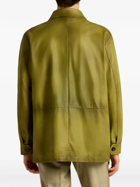 Geanta de piele Kiton verde