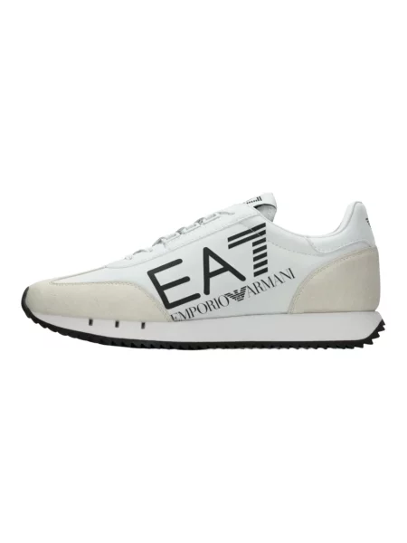 Sneakersy Emporio Armani Ea7 zamszowe białe