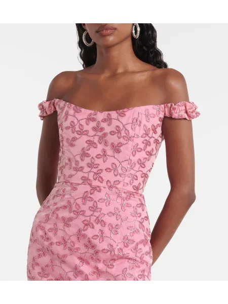Rochie midi Markarian până la genunchi de costum roz