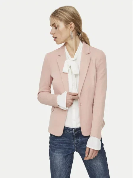 VERO MODA Blejzer VMJulia puder roza ružičasta