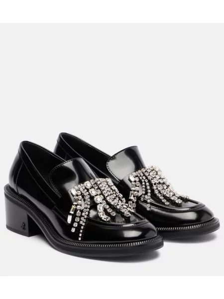 Pantofi cu toc Jimmy Choo din piele negru