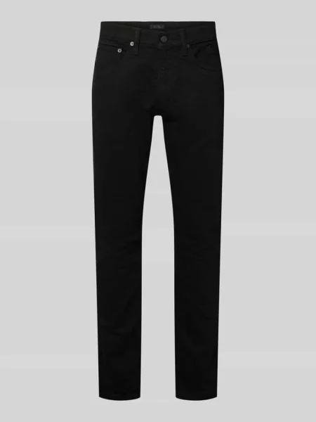 Jeansy o kroju slim fit z 5 Polo Ralph Lauren czarne