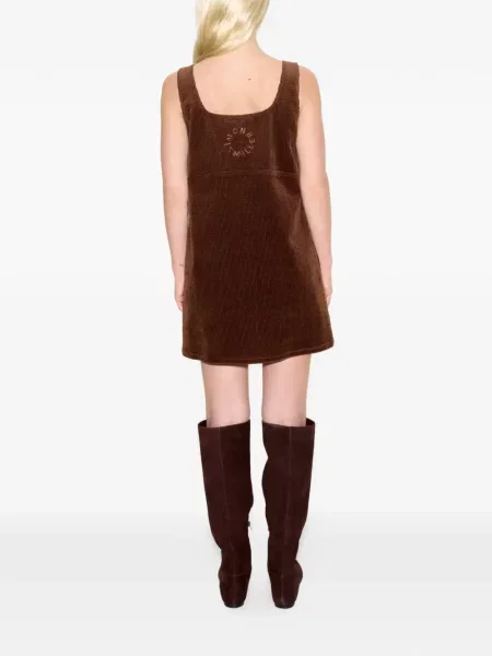 Rochie mini Simon Miller de catifea cord maro