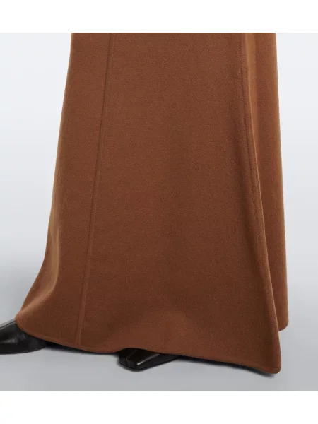 Fusta maxi Max Mara de lână maro
