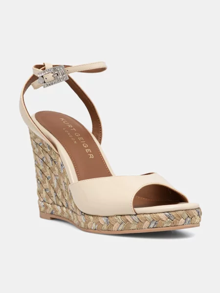 Kurt Geiger London sandale wedges Espadrille Wedge-Bone bej