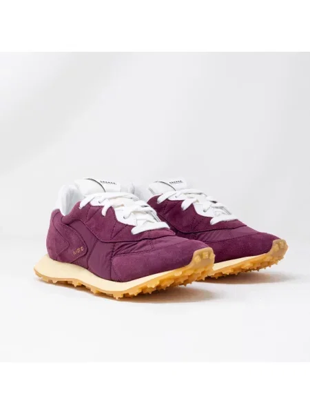 Buty do biegania Run Of zamszowe do biegania fioletowe