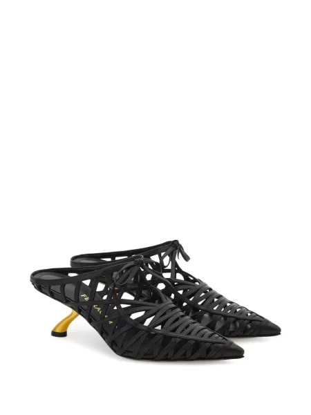 Papuci tip mules Ferragamo negru