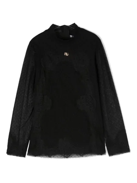 Dětska halenka Dolce & Gabbana černá