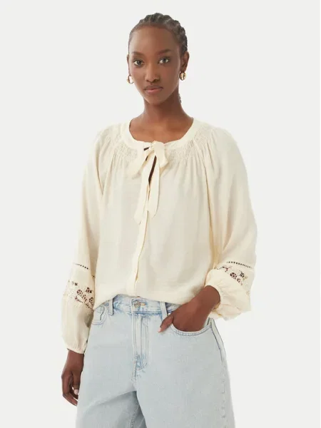 Vero Moda Marškiniai Stacy Kreminė