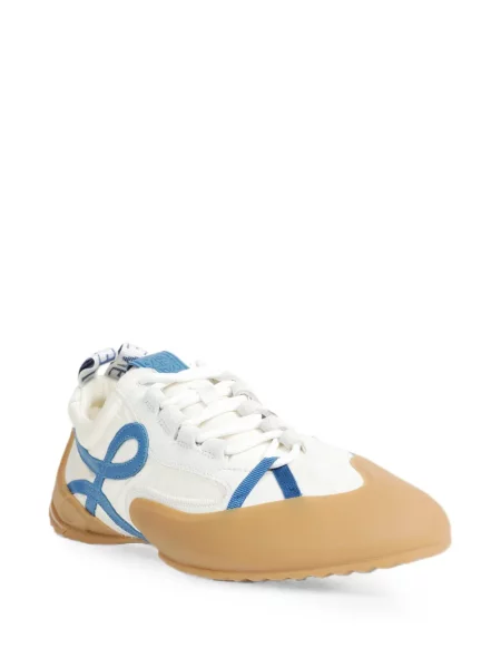 Sneakerși Loewe din piele de căprioară alb