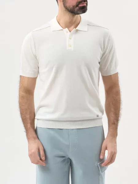 Поло C.p. Company белое