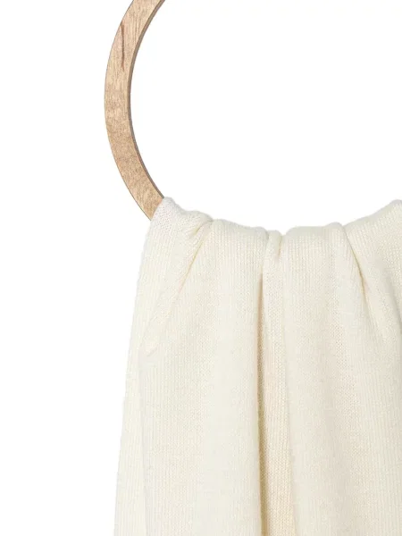 Fular Moschino cu motiv cu inimi alb