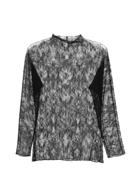 Top Carine Gilson din dantelă negru