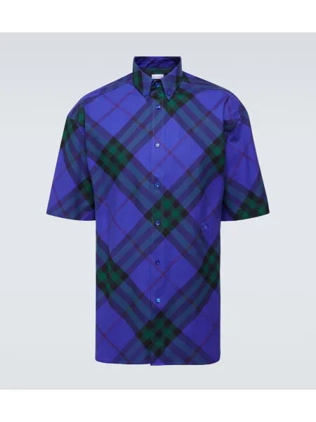 Kostkovaná košile Burberry modrá