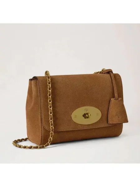 Torebka crossbody Mulberry skórzana brązowa