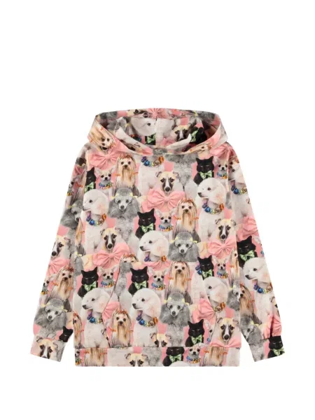 Bluza z kapturem dziecięca Molo różowa