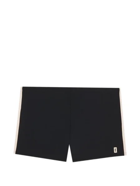 Slip de baie Saint Laurent cu dungi negru