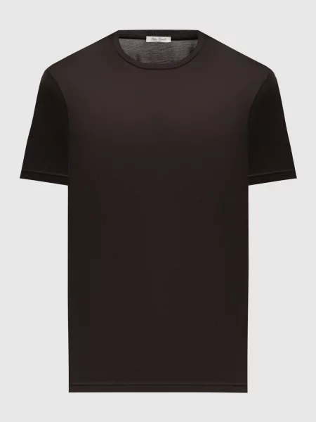 Шелковая футболка Stefan Brandt коричневая