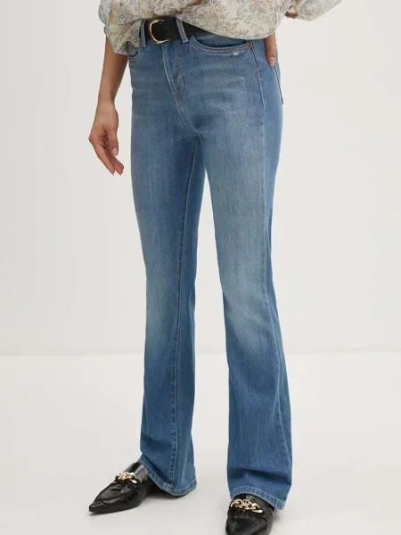 Дънки Pepe Jeans FLARE HW с висока талия синьо