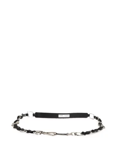 Colier Dolce & Gabbana cu bretele cu autograf negru